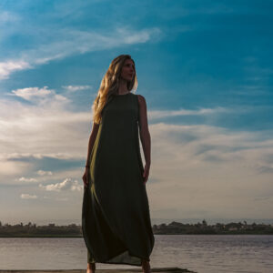 Vestido Liso Verde - Imagem 3