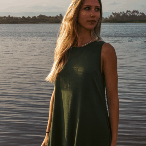 Vestido Liso Verde - Imagem 2