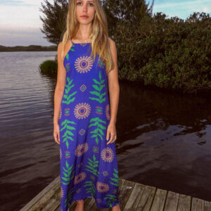 Vestido Azul Jardim - Imagem 2