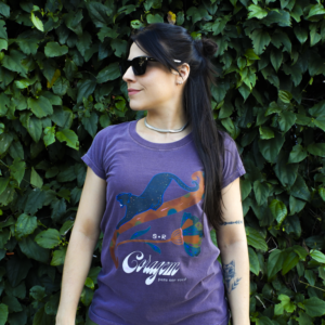Babylook Estampada "Coragem"