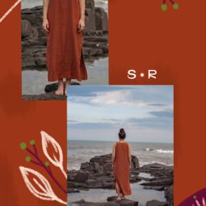 Vestido Liso Terracota - Imagem 3
